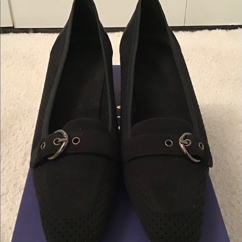 Stuart Weitzman Black Suede Heels - Size 9